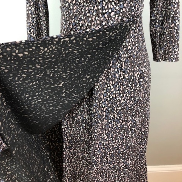 Sigrid Olsen 3/4 sleeves , Floral Wrap Dress Sz XS - Picture 6 of 9